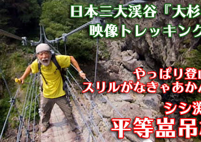 映像トレッキング5サムネイル　平等嵓吊橋