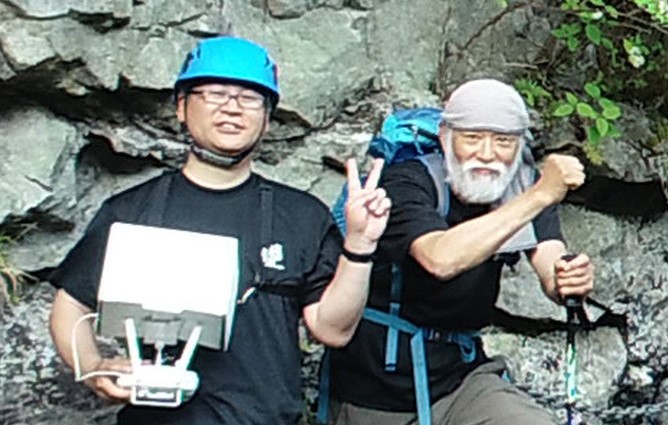 大杉谷の仙人とドローンおヤじ