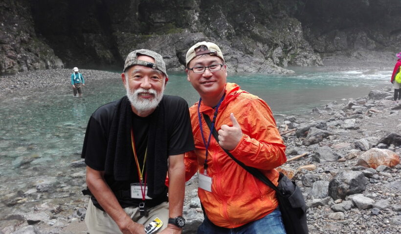 170811山の日イベントで出会った大杉谷の仙人とドローンおヤじ