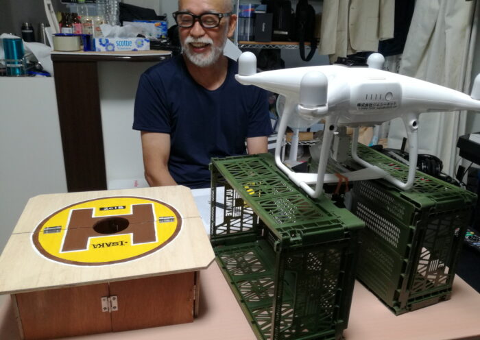 仙人制作のドローンポート試作機